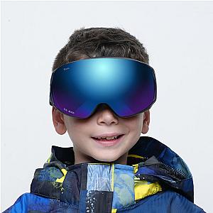 FREYA Magnetic Kid Teen Ski Goggles with Designed Straps - Bonus Low Light Lenses