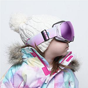 FREYA Magnetic Kid Teen Ski Goggles with Designed Straps - Bonus Low Light Lenses
