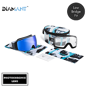 TORSTEN Magnetic Diamant™ Anti-Fog Ski Goggles + Bonus Photochromic Lenses and Strap