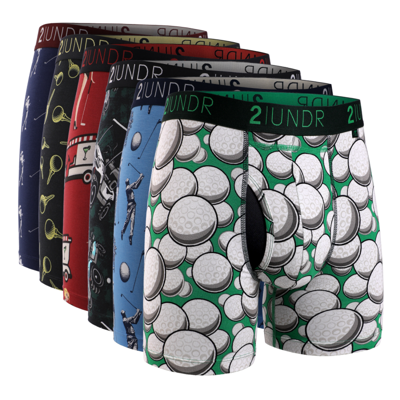 Swing Shift 6" Boxer Brief - Fairway Collection 6 Pack