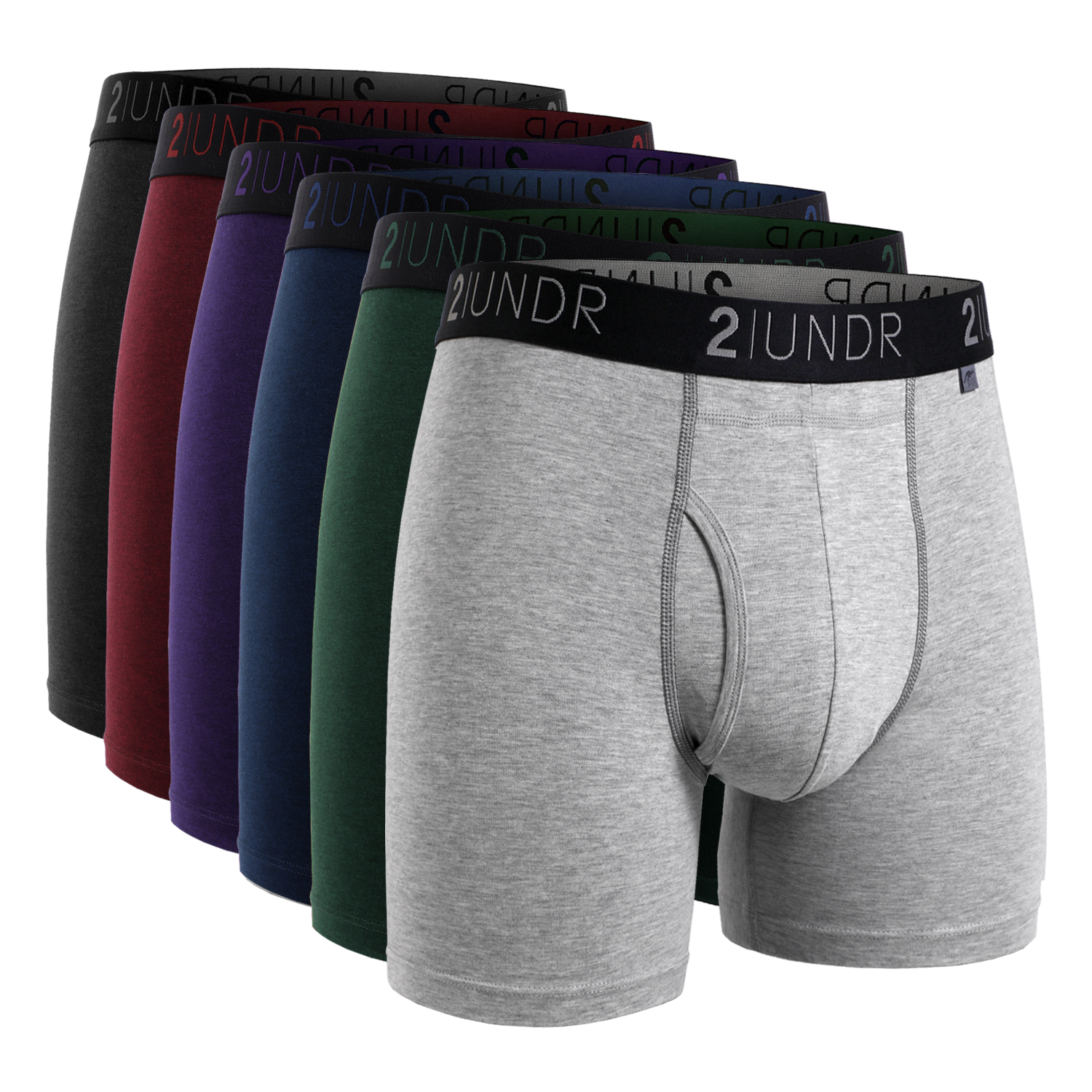 Swing Shift 6" Boxer Brief -  Family Jewels Collection - 6 Pack