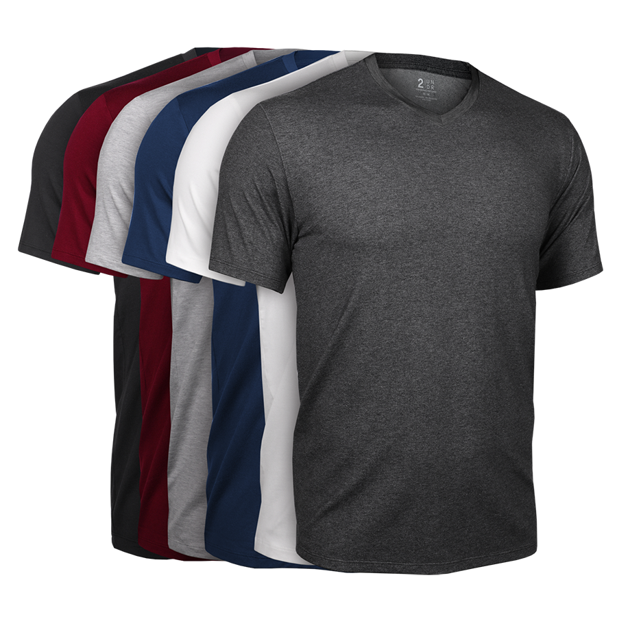V Neck Tee - Basics 6 Pack
