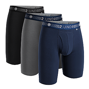 Flow Shift 9" Long Leg - Navy/Grey/Black - 3 Pack