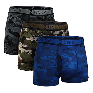 Sport Shift 3" Trunk - Army/Blackout/Nightout - 3 Pack