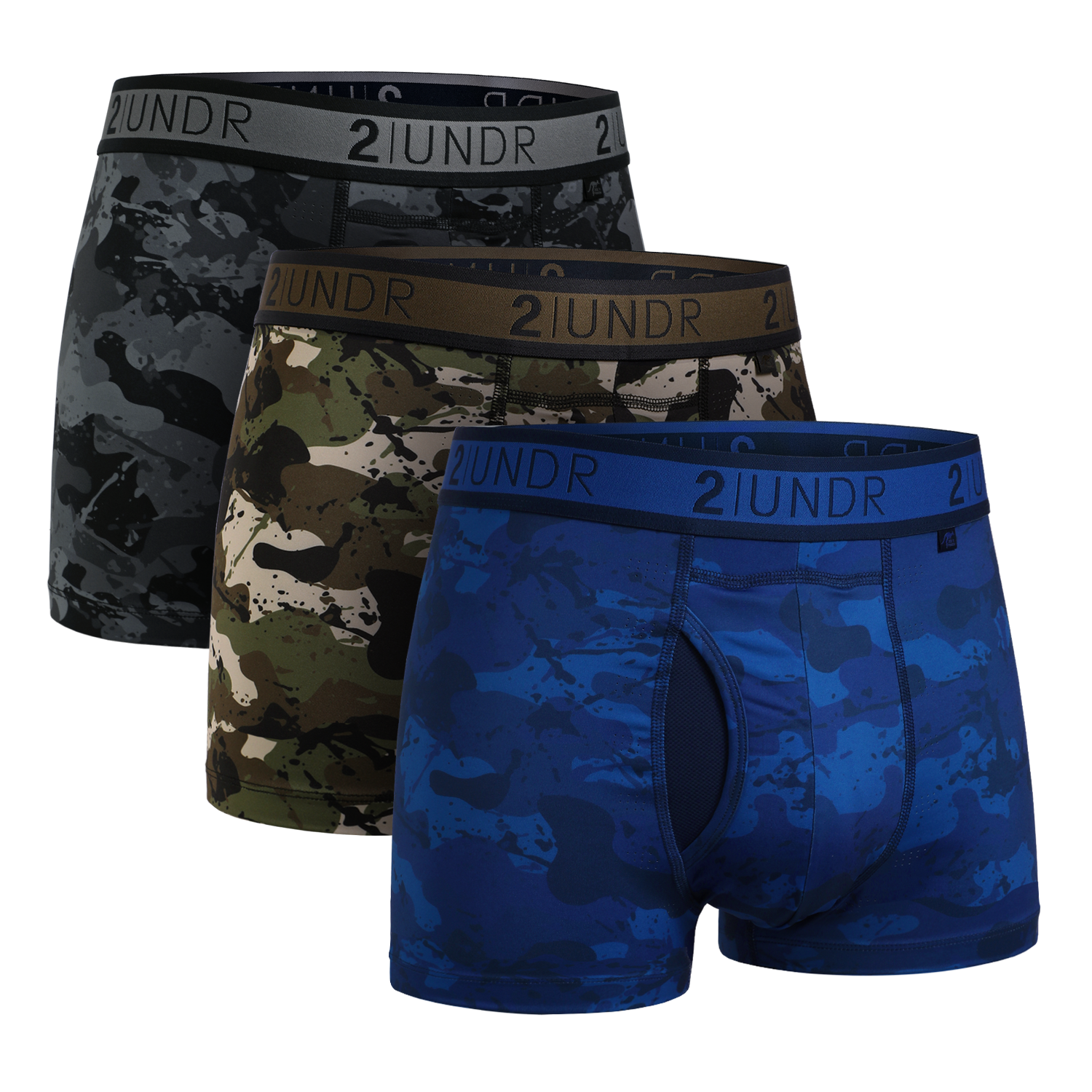 Sport Shift 3" Trunk - Army/Blackout/Nightout - 3 Pack