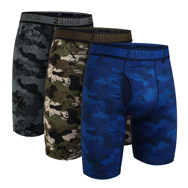 Sport Shift 9" Long Leg - Army/Blackout/Nightout - 3 Pack