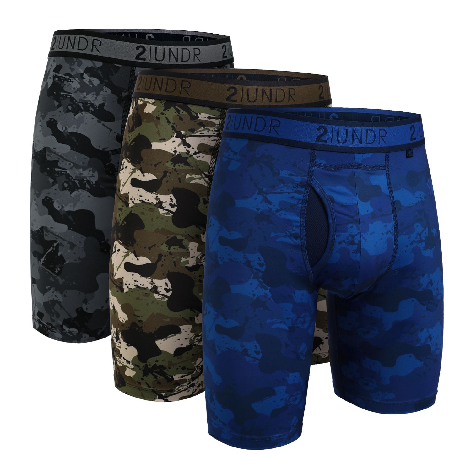 Sport Shift 9" Long Leg - Army/Blackout/Nightout - 3 Pack