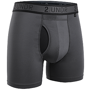 Sport Shift 6" Boxer Brief - Stealth/Charcoal/Azul - 3 Pack