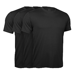 Luxury Crew Tee - Black 3 Pack