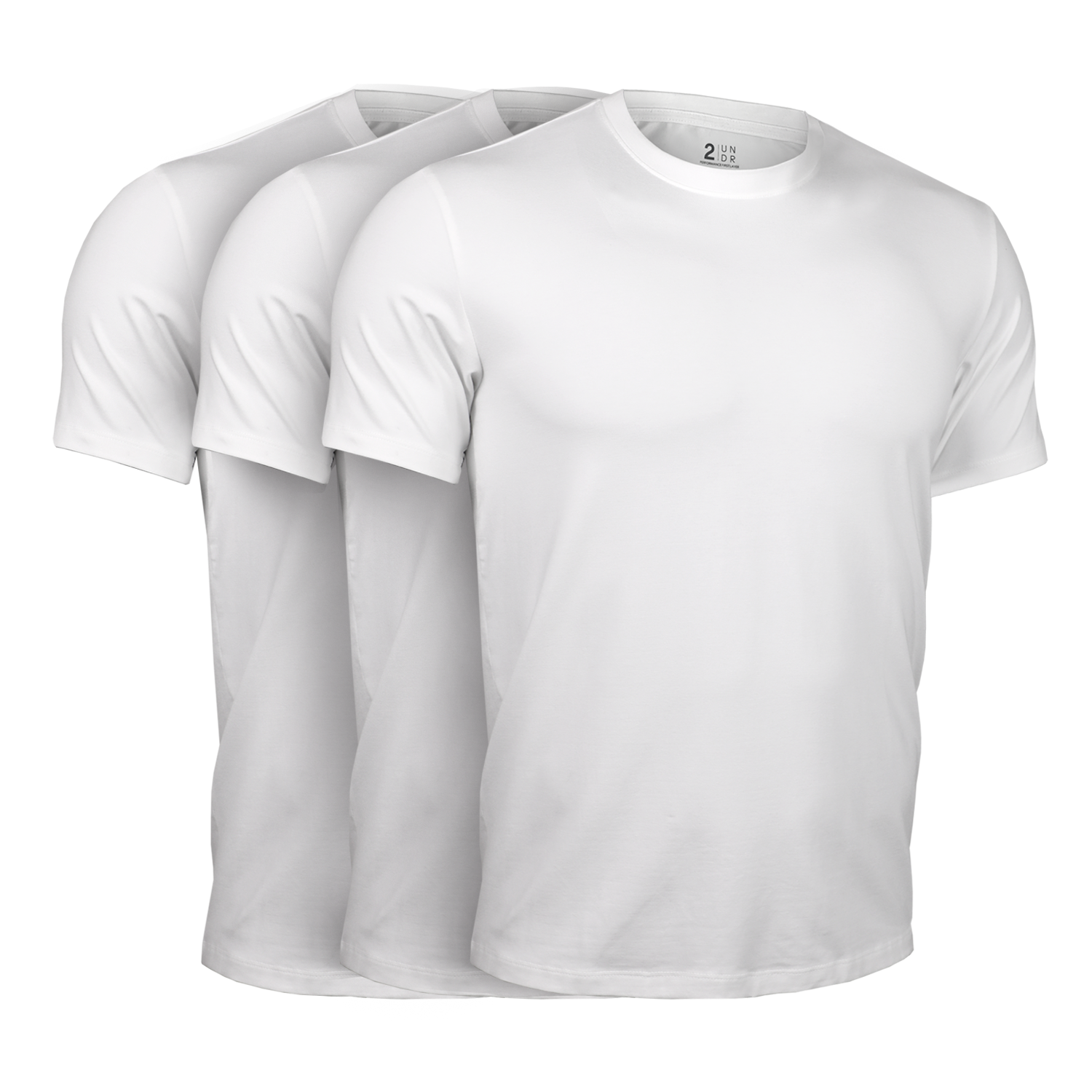 Luxury Crew Tee - White 3 Pack