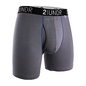 Swing Shift 6" Boxer Brief - 3 Pack Boxset - Black - Grey - Navy