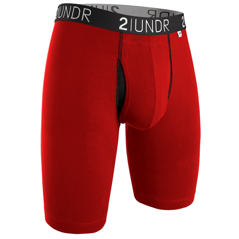 Swing Shift 9" Long Leg - Red/Red
