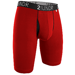 Swing Shift 9" Long Leg - Red/Red