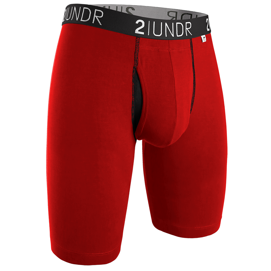 Swing Shift 9" Long Leg - Red/Red