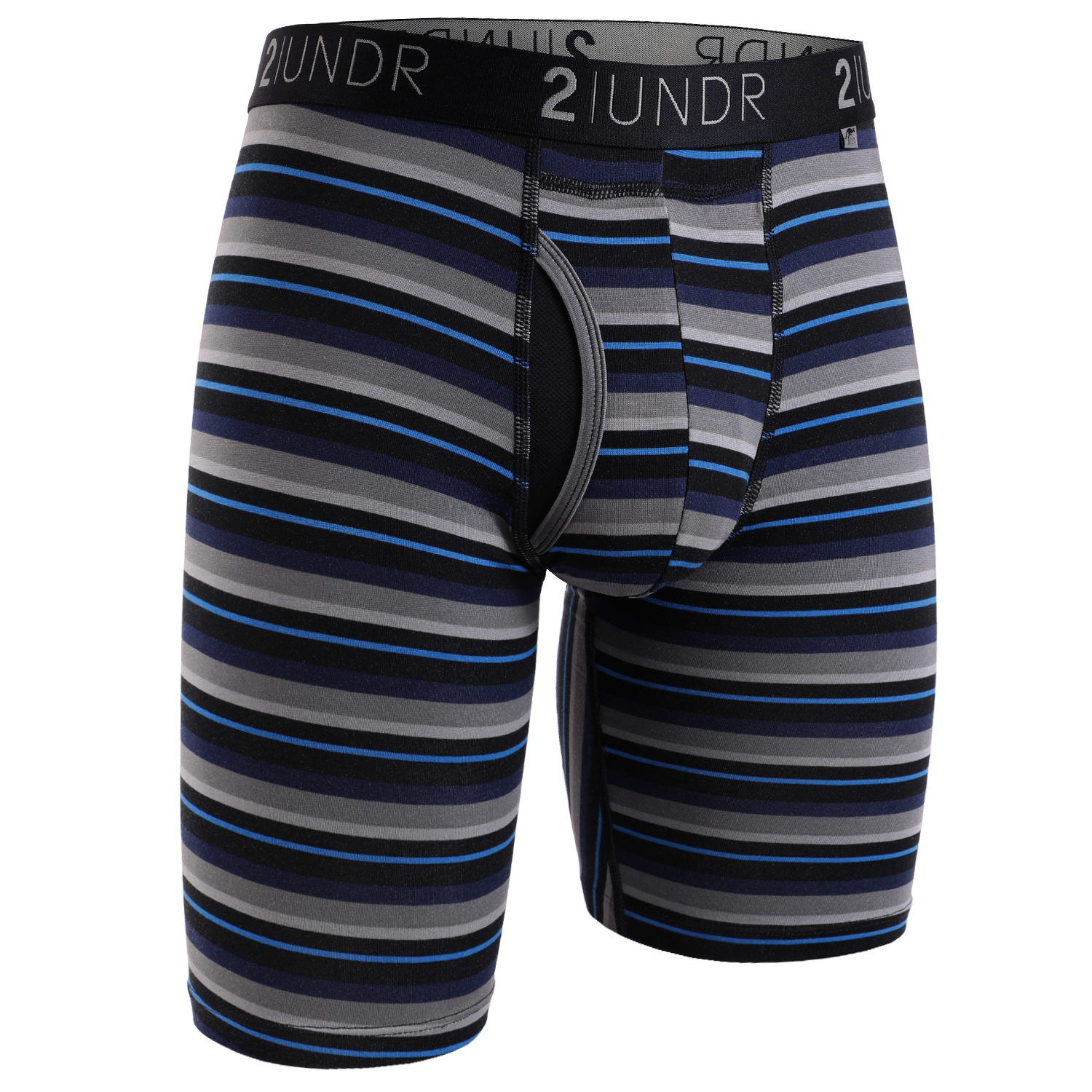 Swing Shift 9" Long Leg - Blue Stripe