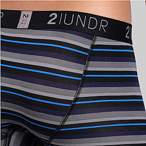 Swing Shift 9" Long Leg - Blue Stripe