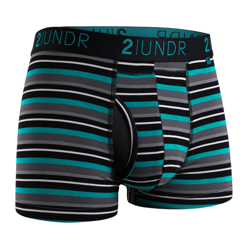 Swing Shift 3" Trunk - Teal Stripe