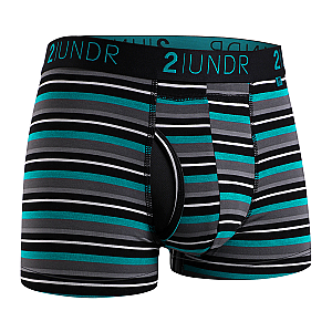 Swing Shift 3" Trunk - Teal Stripe