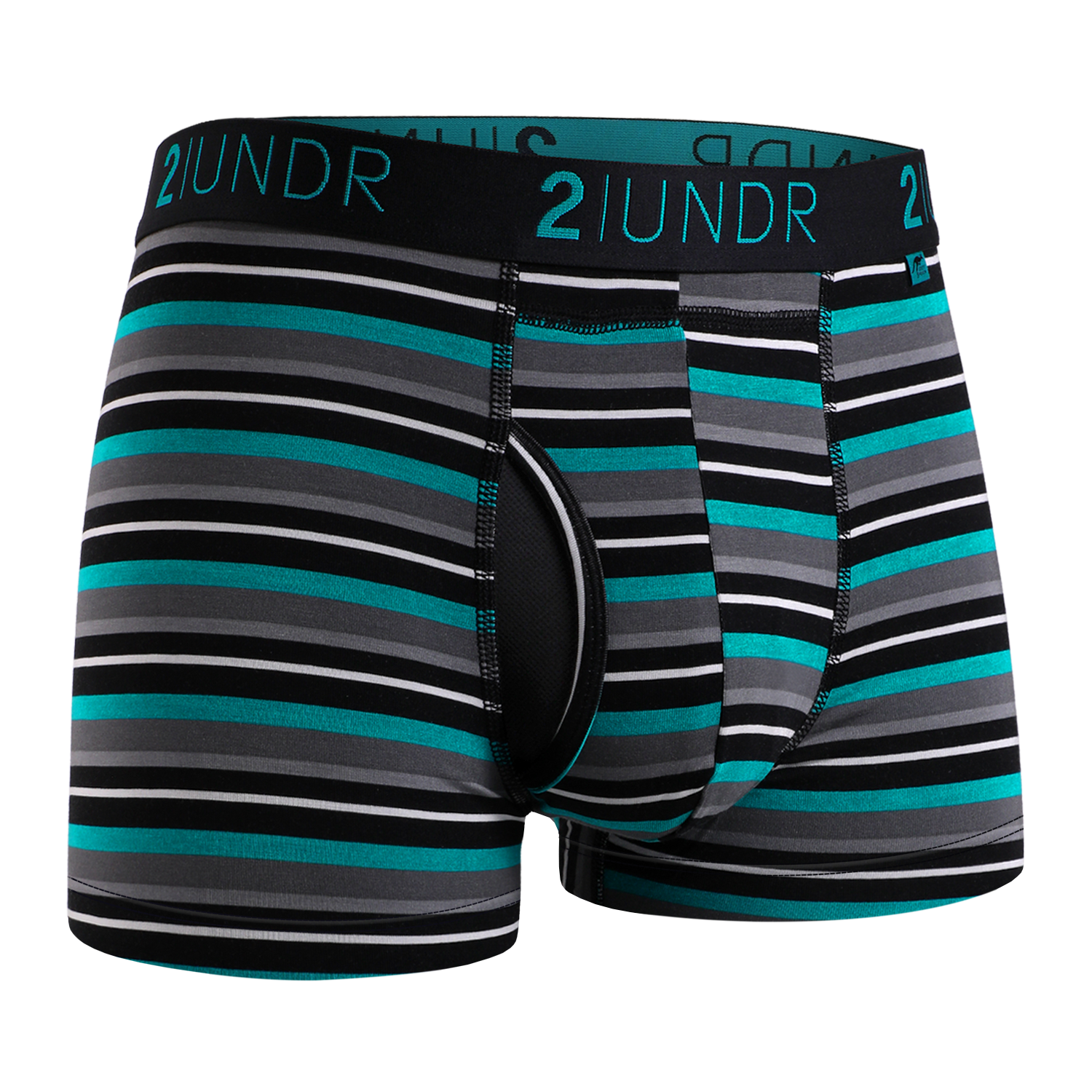 Swing Shift 3" Trunk - Teal Stripe