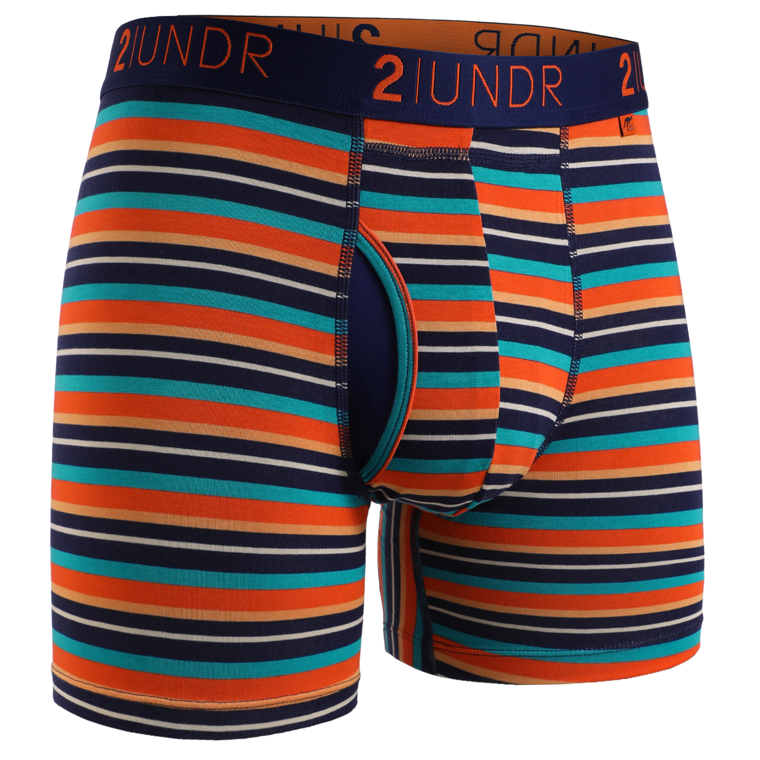 Swing Shift 6" Boxer Brief - Beach Stripe