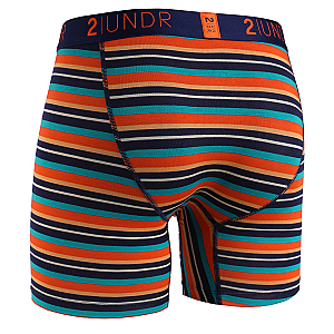 Swing Shift 6" Boxer Brief - Beach Stripe