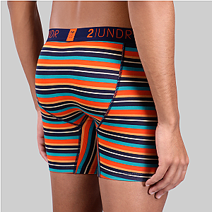 Swing Shift 6" Boxer Brief - Beach Stripe