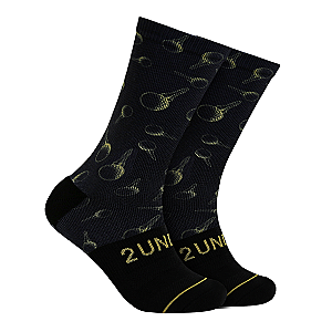 Flex Printed Crew Sock 3 Pack -  Ballsey/Stroke Play/Gold Tee