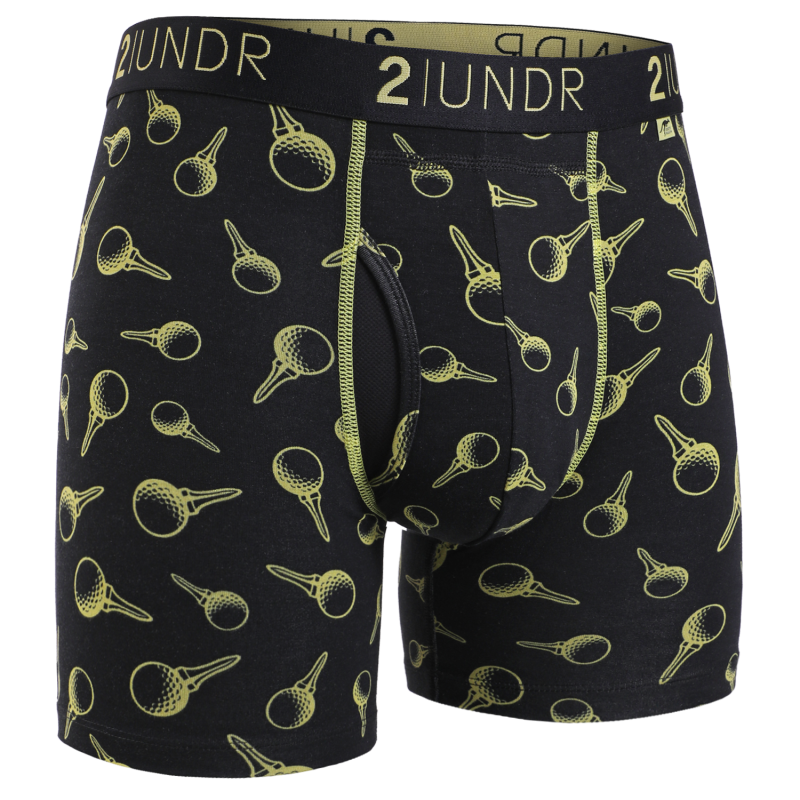 Swing Shift 6" Boxer Brief - Gold Tees