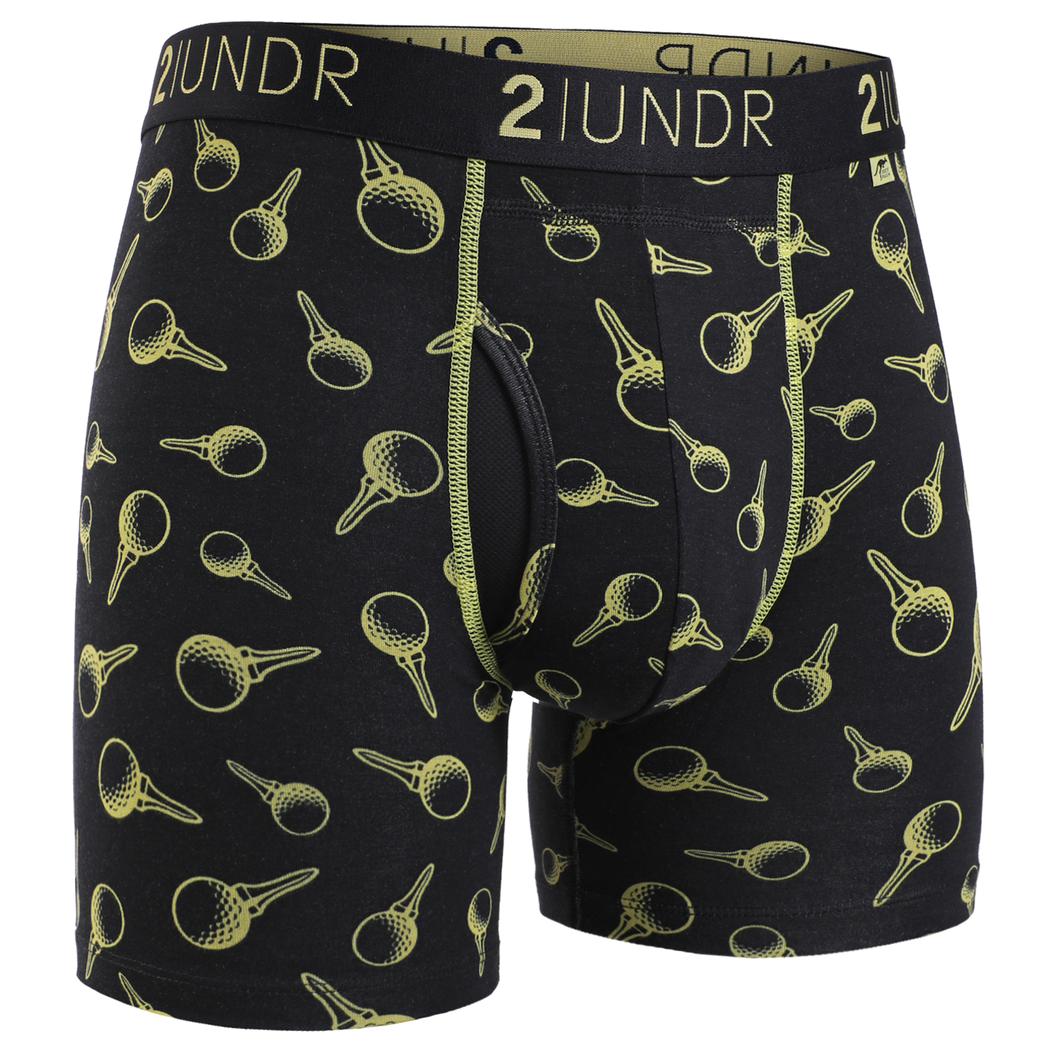 Swing Shift 6" Boxer Brief - Gold Tees