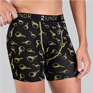 Swing Shift 6" Boxer Brief - Gold Tees