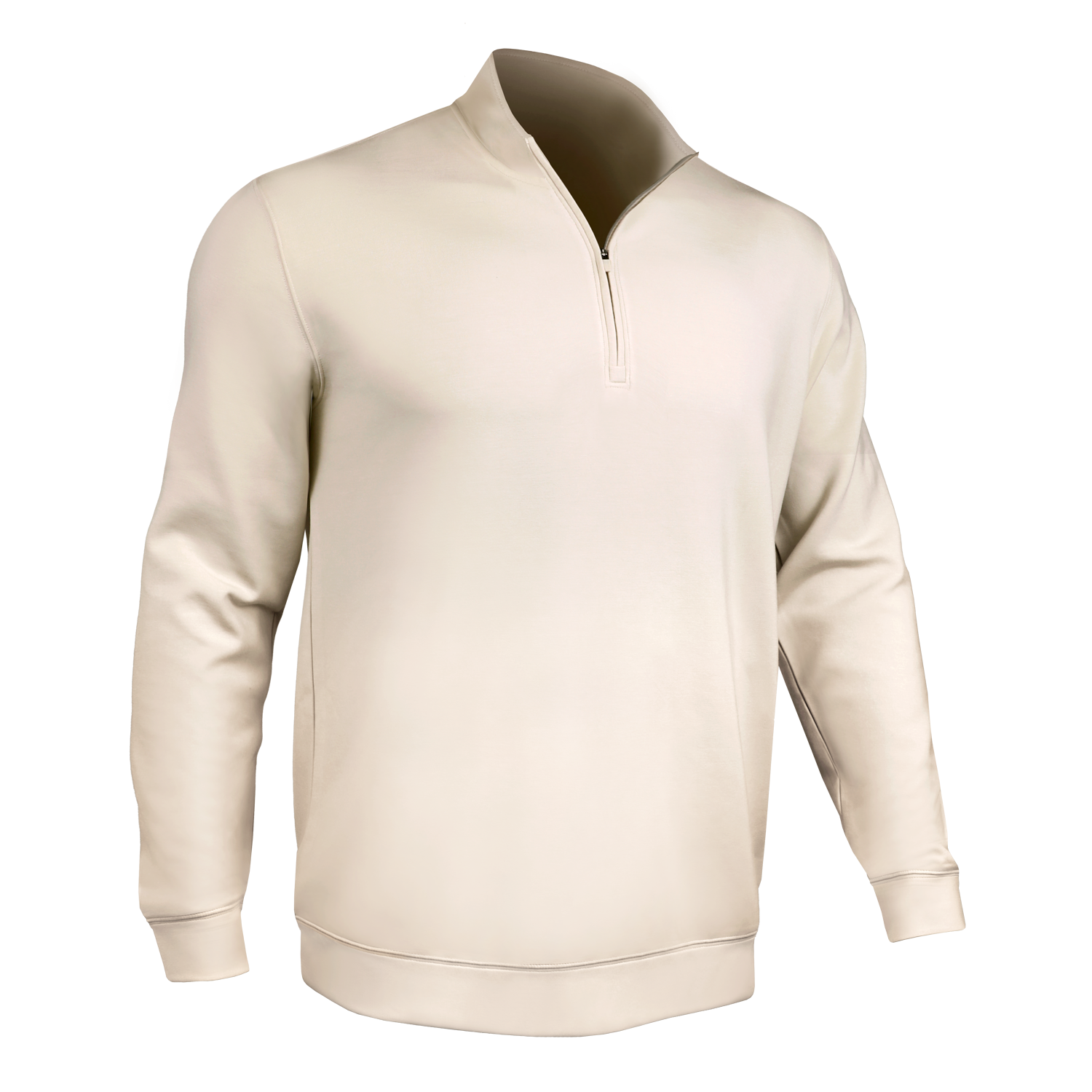 Cordero 1/4 Zip Long Sleeve Pullover - Tan