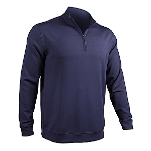 Cordero 1/4 Zip Long Sleeve Pullover - Navy