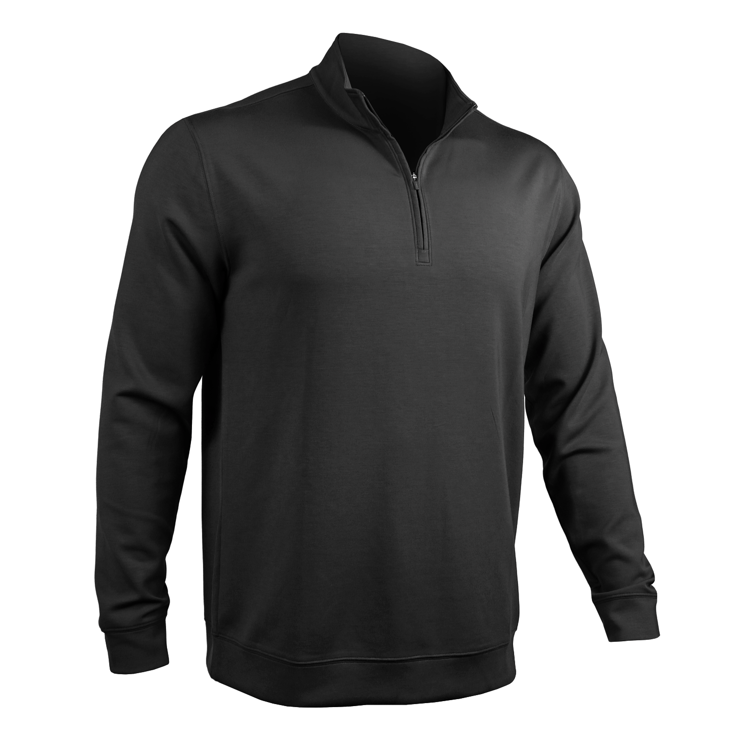 Cordero 1/4 Zip Long Sleeve Pullover - Black