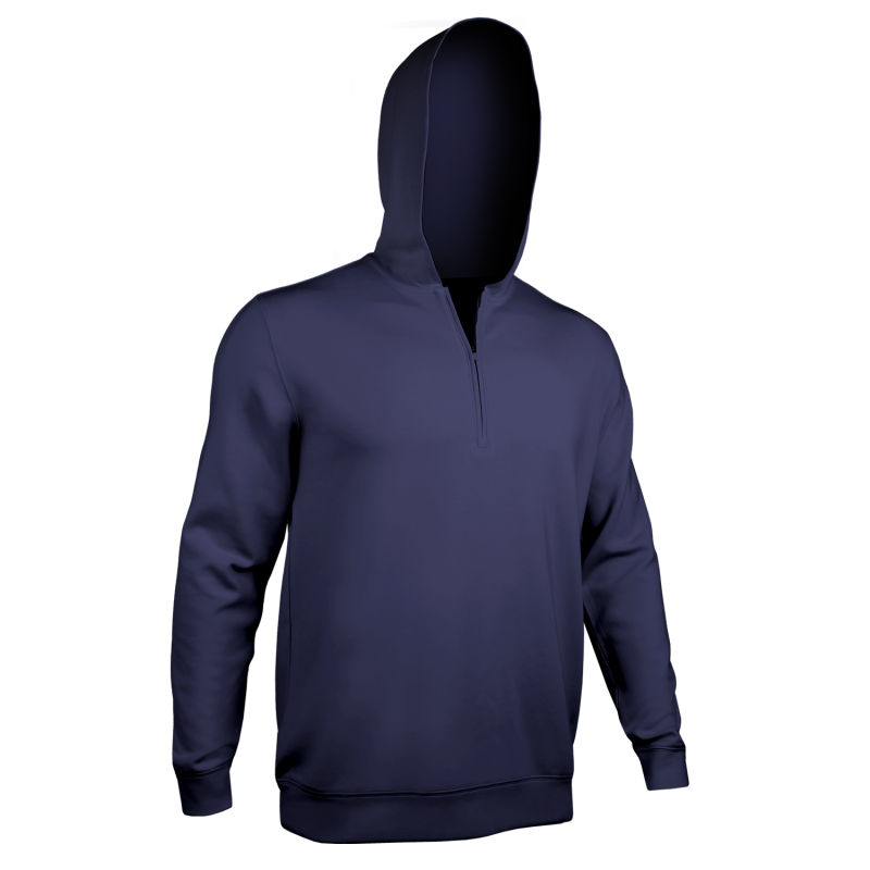Ruxton 1/4 Zip Long Sleeve Hoodie - Navy