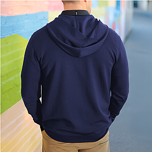 Ruxton 1/4 Zip Long Sleeve Hoodie - Navy
