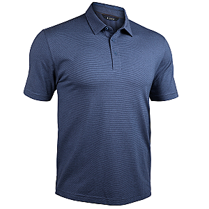 Short Sleeve Polo - The Microstripe Polo - Glacial Microstripe