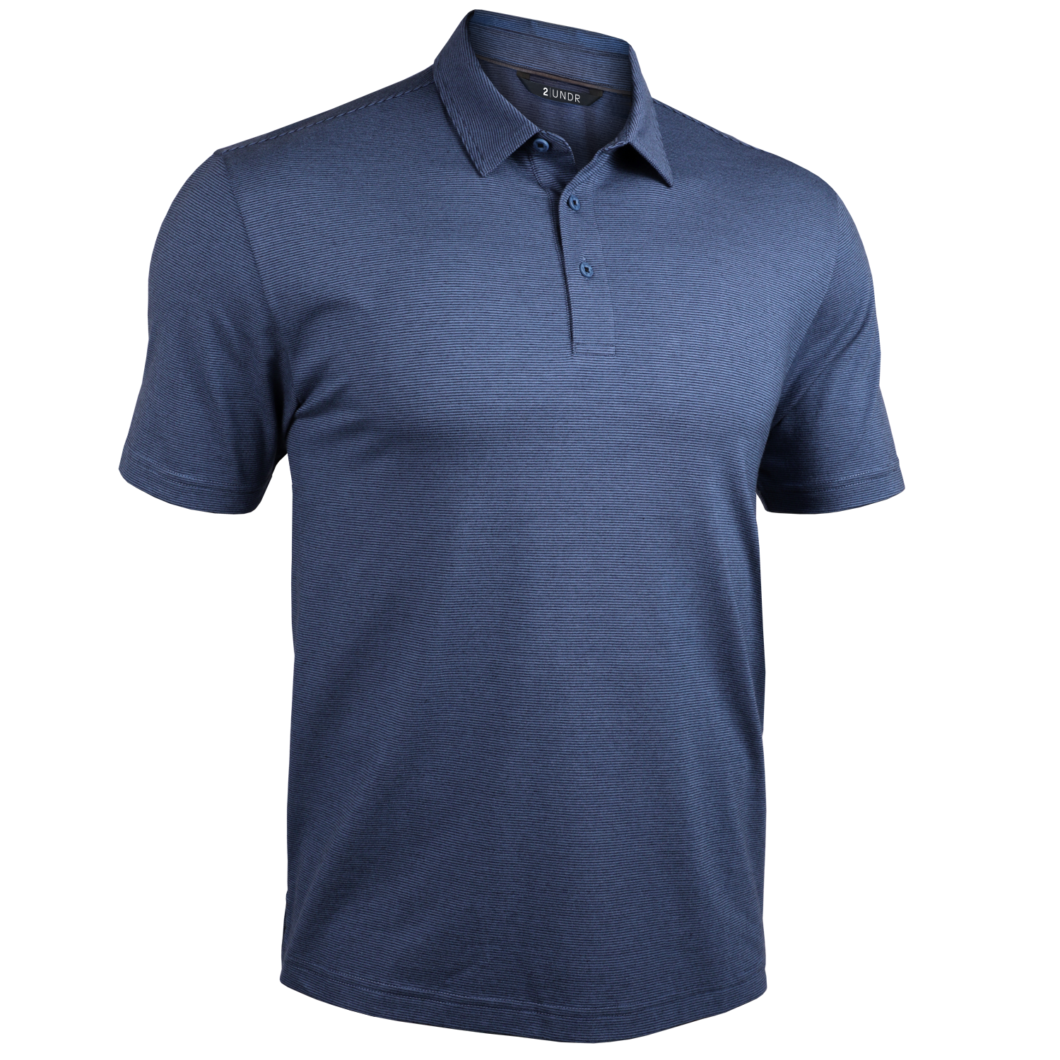 Short Sleeve Polo - The Microstripe Polo - Glacial Microstripe