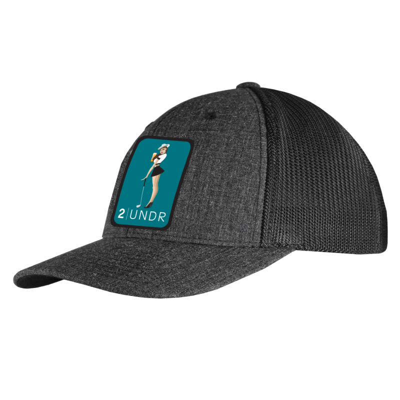 Snap Back Mesh Solid Patch Hat - Cart Girl