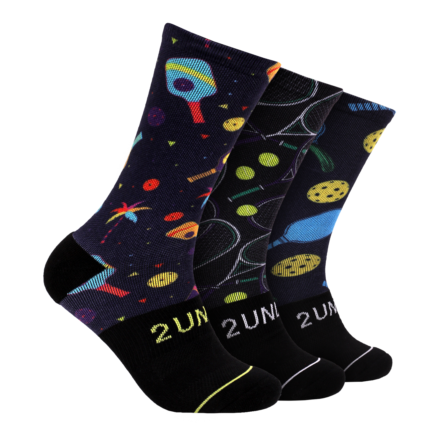 Flex Printed Crew Sock 3 Pack -  P Balls/Deuce/P Paradise