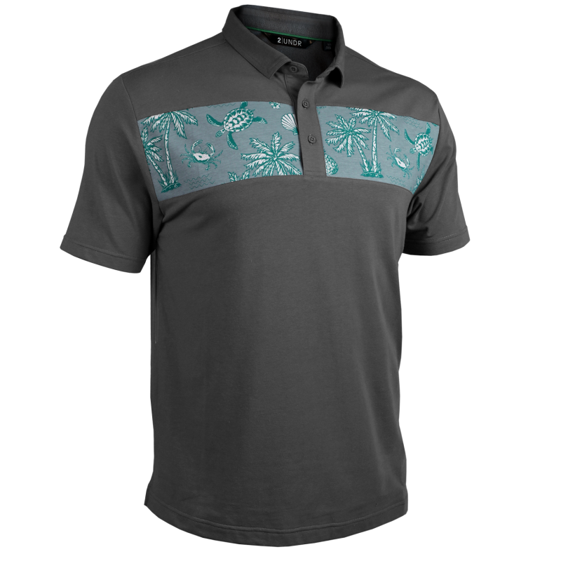 Short Sleeve Polo - Magnum IP - Grey/Tortugas
