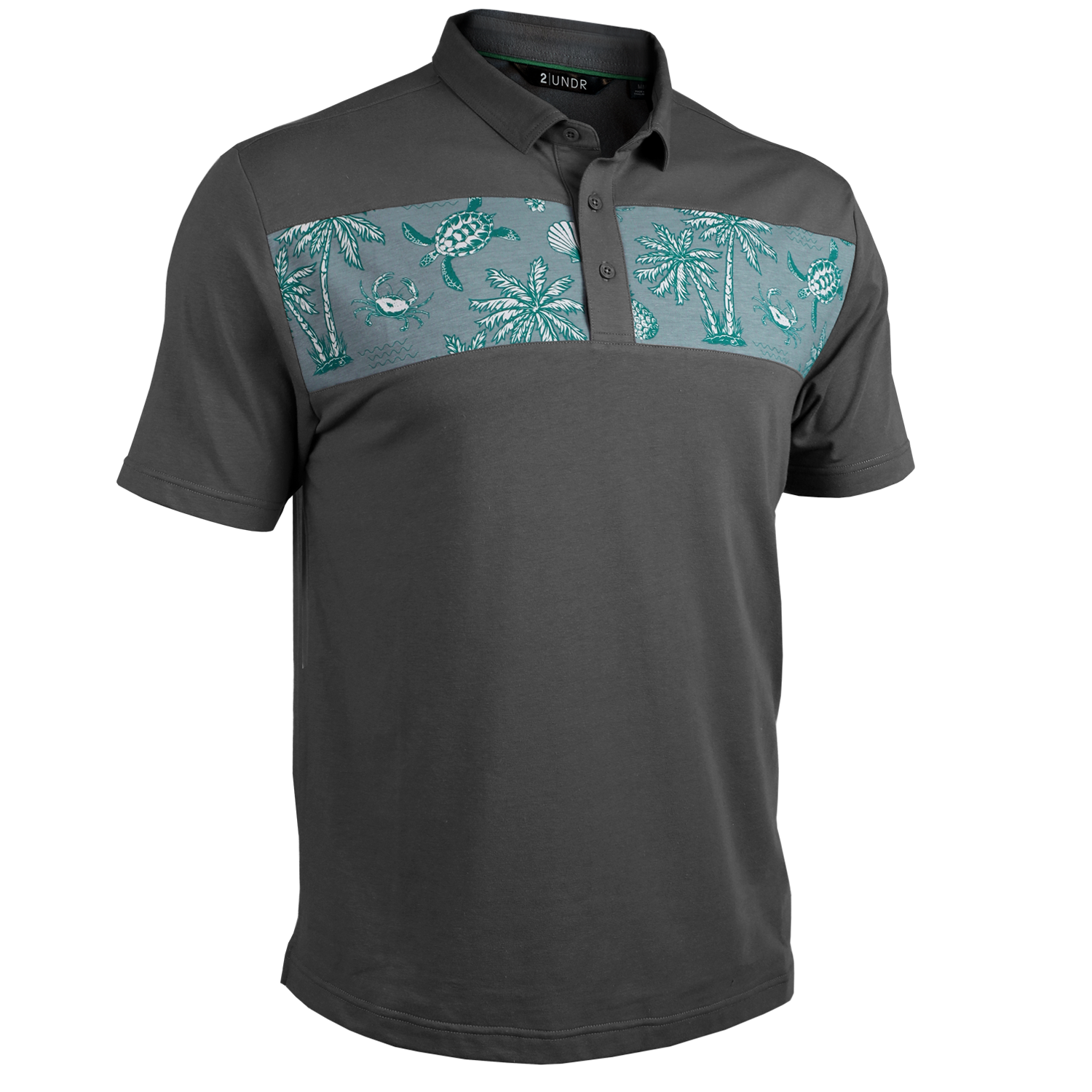 Short Sleeve Polo - Magnum IP - Grey/Tortugas