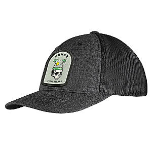 Snap Back Mesh Solid Patch Hat - Island Resort
