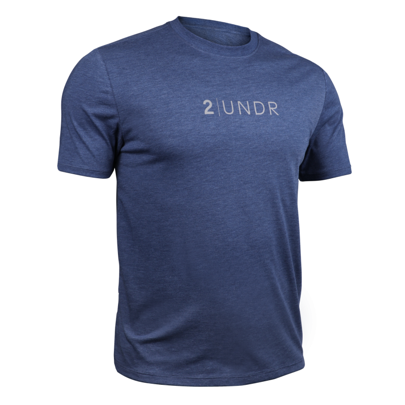Branded All Day Crew Tee - Heathered Navy