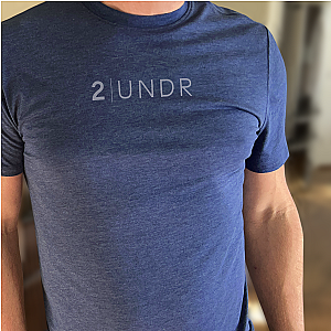 Branded All Day Crew Tee - Heathered Navy