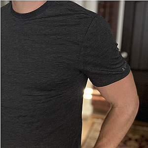 All Day Crew Tee - Heathered Charcoal