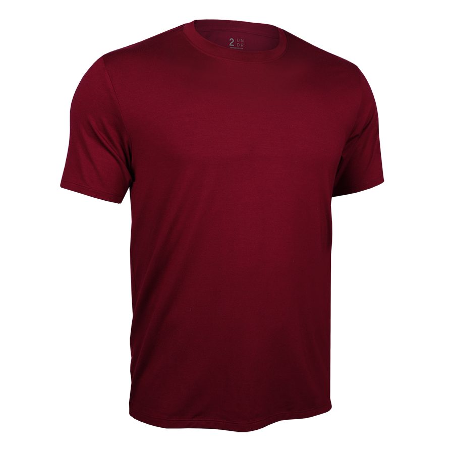 Luxury Crew Tee - Merlot
