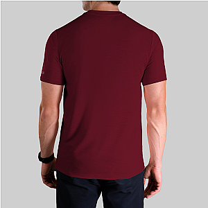 Luxury Crew Tee - Merlot