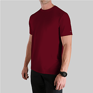 Luxury Crew Tee - Merlot