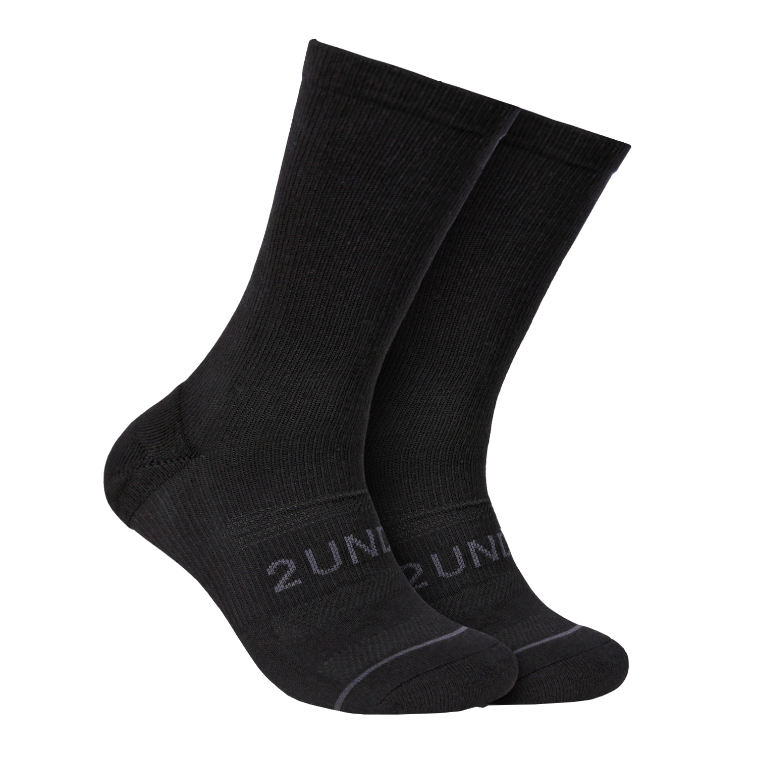 Sport Crew Sock - Solid Black