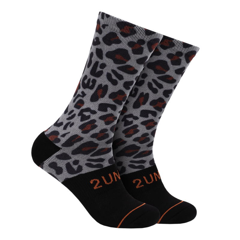 Flex Printed Crew Sock - Leopard